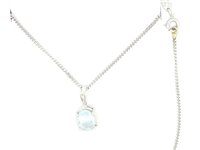 Collana Lorenza Gioielli Donna in Oro Acquamarina 1.0 Ct COL14 - COL14